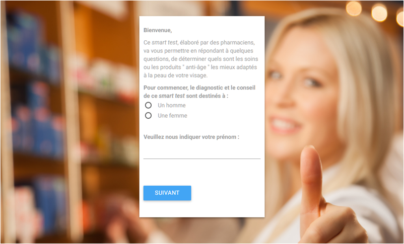 Copie écran questionnaire Pharmaseek